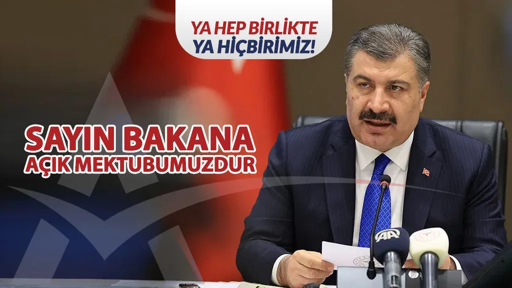 Sayın Bakana Açık Mektubumuzdur