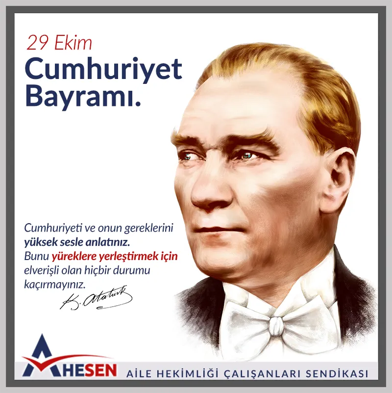 CUMHURİYETİMİZİN 95. YILI KUTLU OLSUN