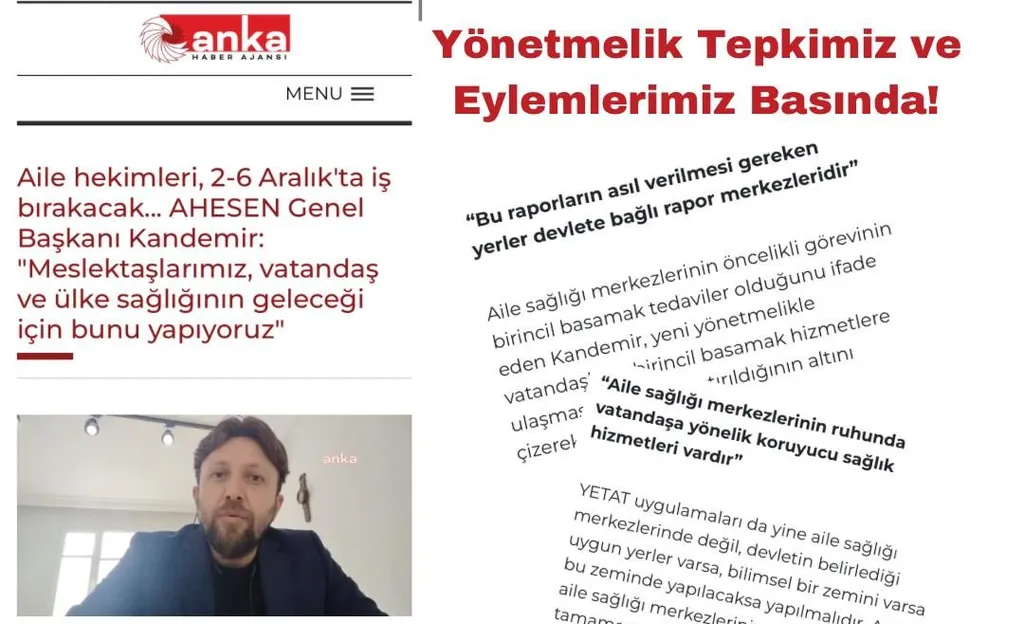 Genel Başkanımız Ahmet KANDEMİR 2-6 Aralık İş Bırakma Eylemimizi Basına Duyurdu