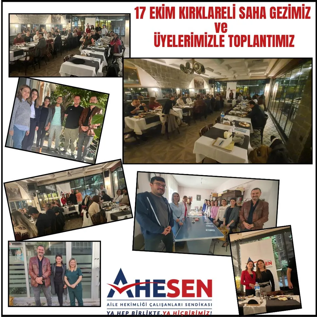 KIRKLARELİ’de ÜYELERİMİZLE BULUŞTUK
