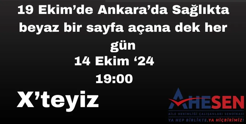 SABİM Merkez Platform ile 19 Ekim'e Dek Ortak Twitter X Eylemindeyiz
