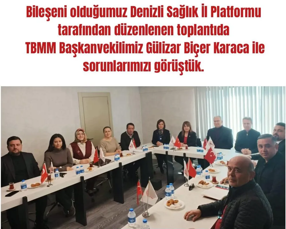 TBMM Başkanvekilimiz Gülizar Biçer Karaca ile sorunlarımızı görüştük.