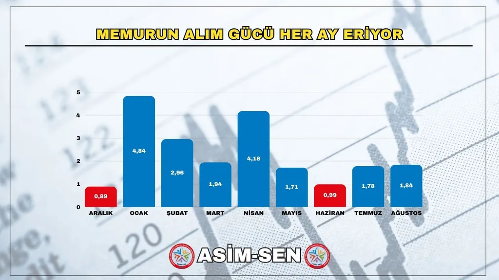 Memurun Alım Gücü Her Ay Eriyor