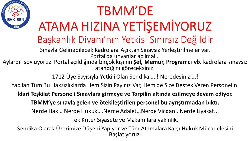 HAKSIZLIKLARA DUR DİYORUZ...