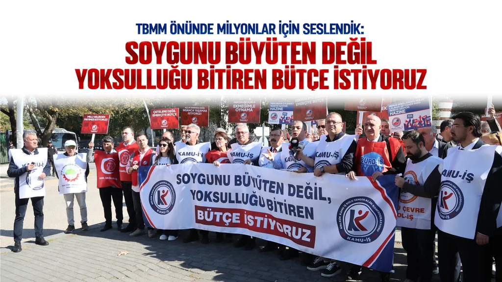 Adil Bir Bütçe İçin Tbmm Önünde Basın Açıklaması Yaptık.