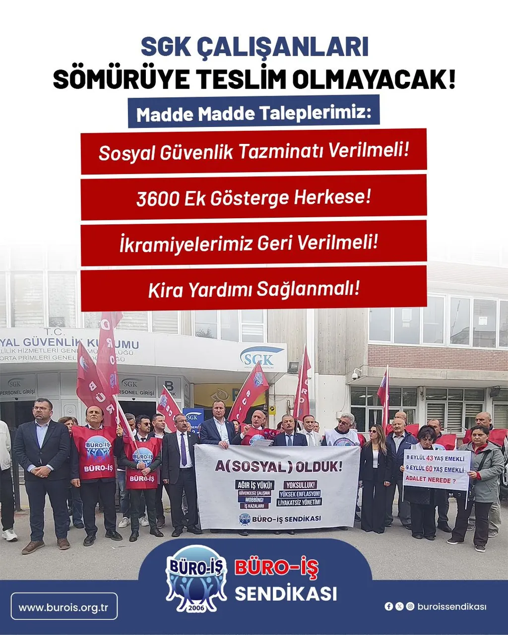 Sosyal Güvenlik Haftasında Sgk Emekçilerinin Sesi Olduk.