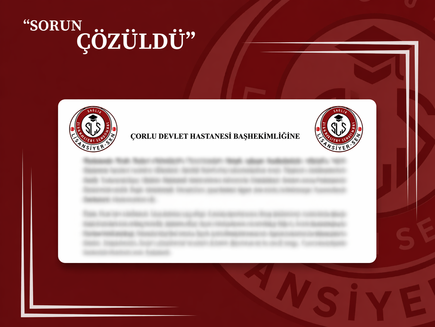 TEDAVİ SALONLARI YENİDEN HİZMETE AÇILDI