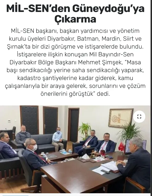 MİL-SEN’den Güneydoğu’ya Çıkarma