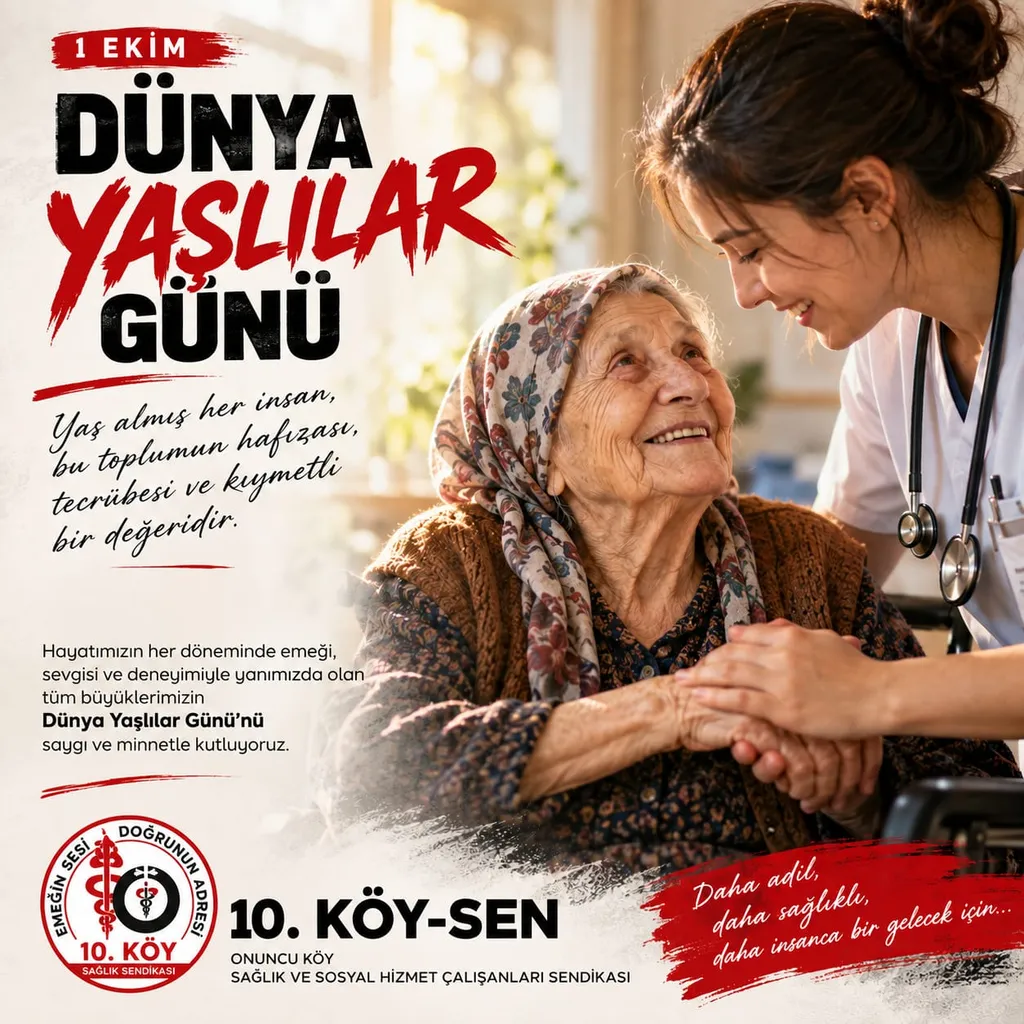 1 Ekim Dünya Yaşlılar Günü Kutlu Olsun.